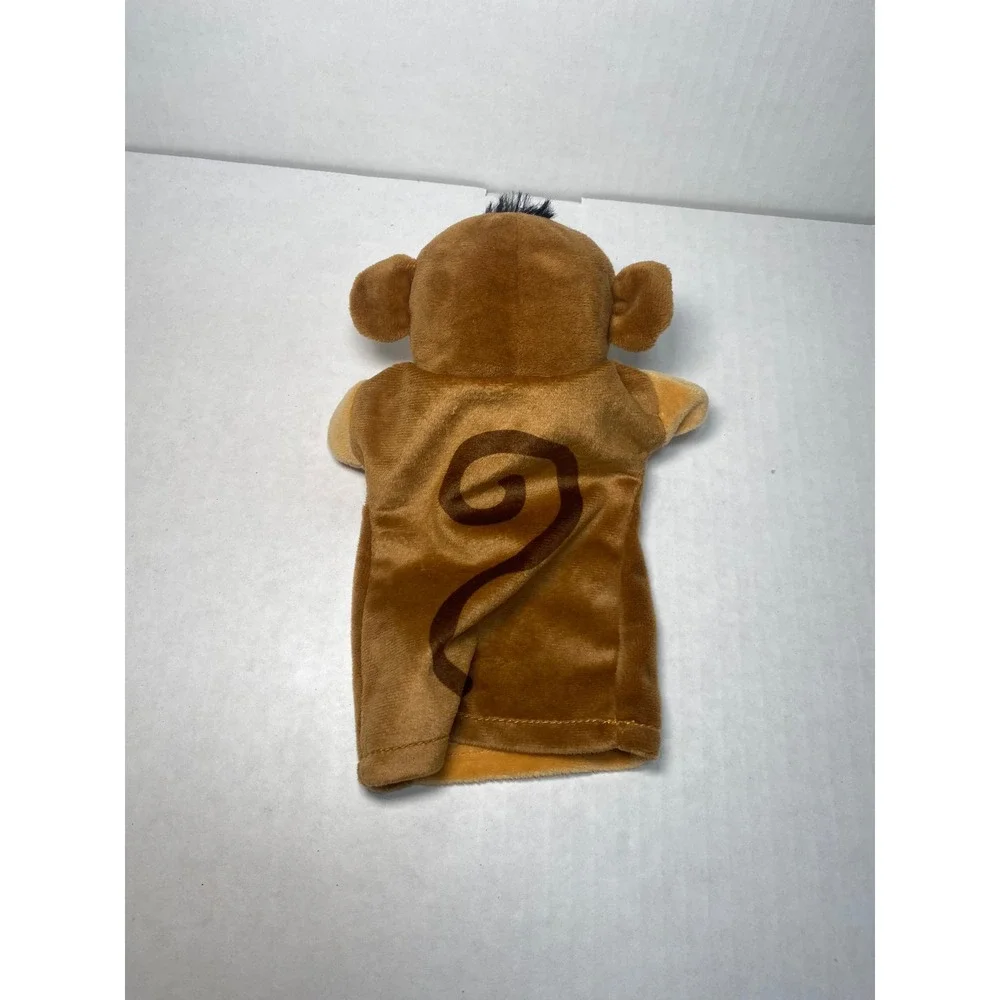 Plush Monkey Hand Puppet Brown Tan 8 Inch Soft Stuffed Animal Toy Storytelling